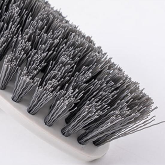 Floor Brush Ergonomic Non-slip Handle Tough Bristles Labor-saving Bathroom Toilet Handled Notch Ground Seam Brush for Hotel