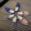 fashion Summer Men Canvas Casual Shoes Breathable Slip-on Men's Sneakers Soft-soled Comfortable Wild Man Flat Shoes Fashion Loafers Men