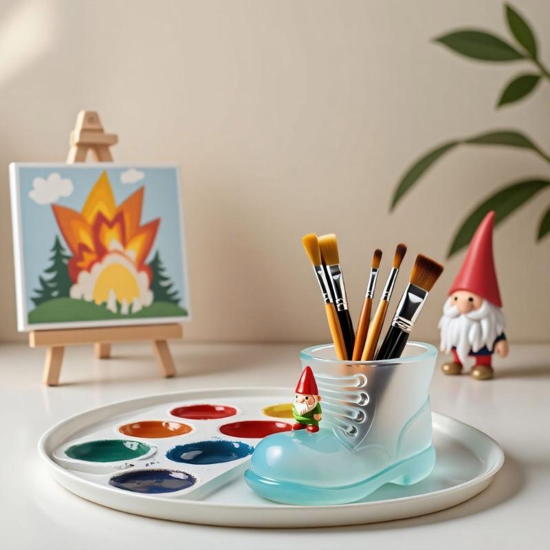 Multi Purpose Boot Shape Silicone Planter Mold For DIY Resin Jewelry Pot Candle Cup Making Unique Handmade Gift