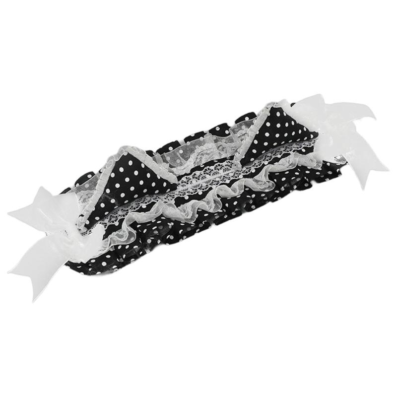 

Retros Maid Style Fashion Headbands With Adjustable Band For Halloween Costume Theme Party Outfits чорний