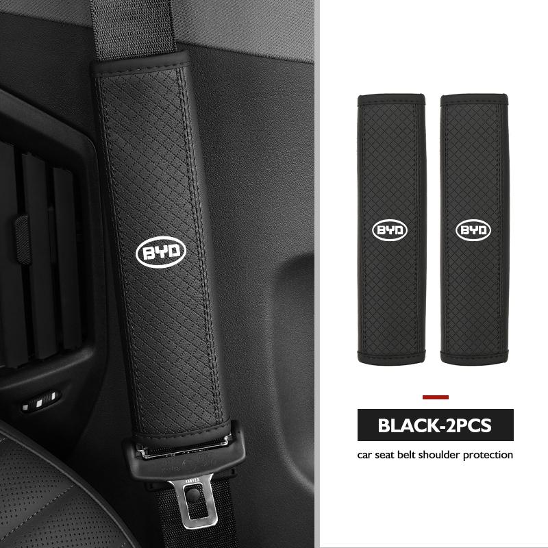 Car Safety Belt Cover Shoulder Protective Pad Anti-slip Pads Auto Accessories For BYD 3 Yuan F3 E6 F0 G3 I3 Plus Ea1 Song Max