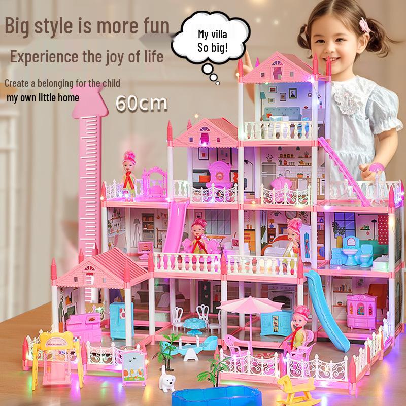 DIY Princess Castle Dollhouse Playset for Girls