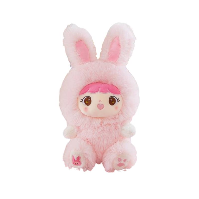 Children Rabbit Doll Comfort Pillow Bunny Plush Toy Girl Gift Decoration Home