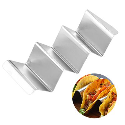 Nerezový držák na taco Nepřilnavý Opakovaně použitelný Stojan na palačinky Udrží