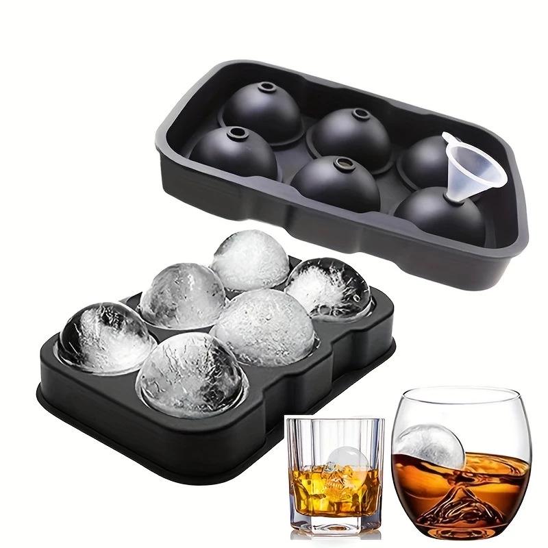 Food Grade Silicone Ice Cube and Ball Mold Tray for Easy Release - Perfect for Whiskey Bars and Ice Making