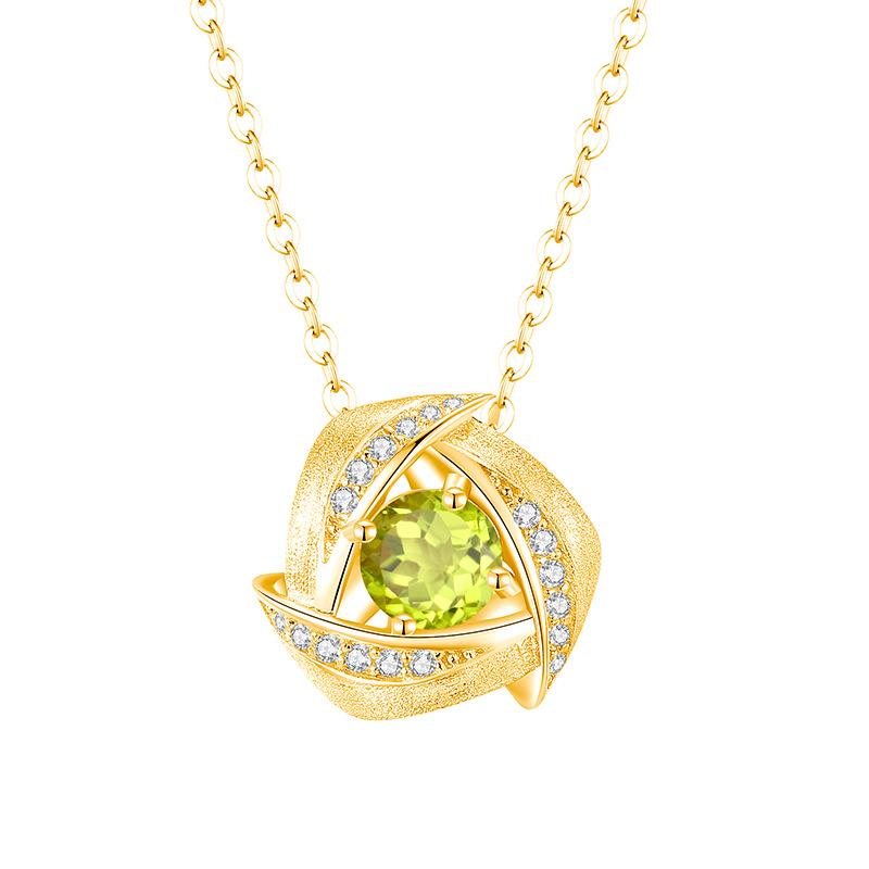 S925 Silver Star Jewelry Set, Natural Crystal Necklace Ring Earrings for Women