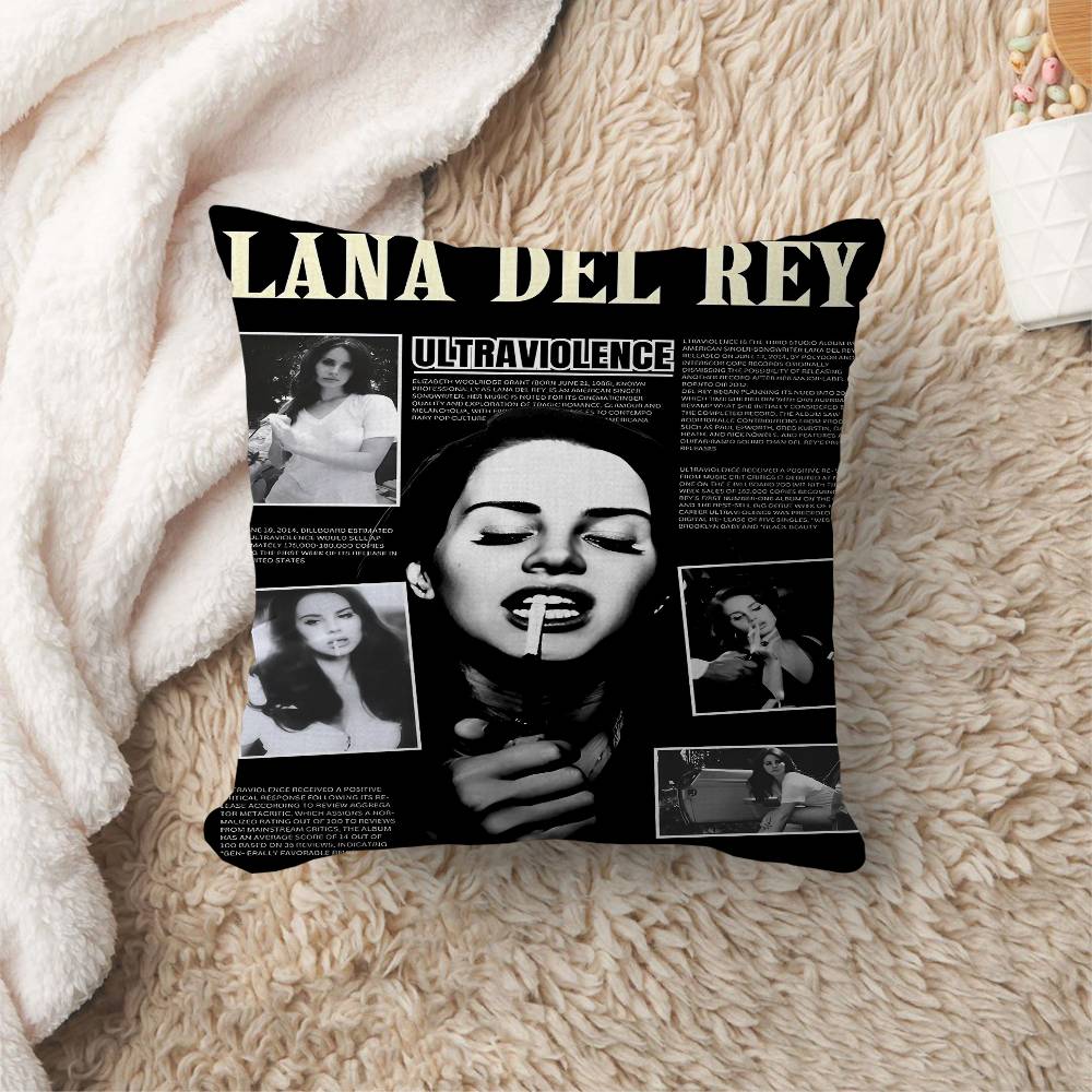 Singer LLana DDel RRey Pillow Gifts Home Office Furnishings Bedroom Sofa Car Cushion Cover case xcm