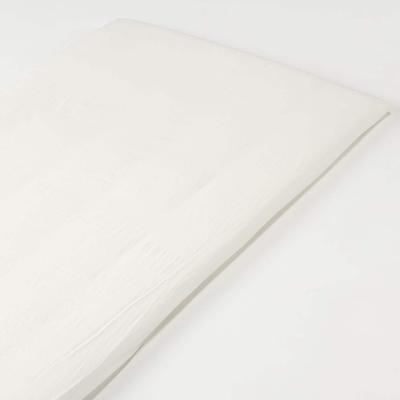 Washed Fitted Sheet for Thin Small 80 X 195 X 7 84853746 Mattresses, Cm, Off-White,