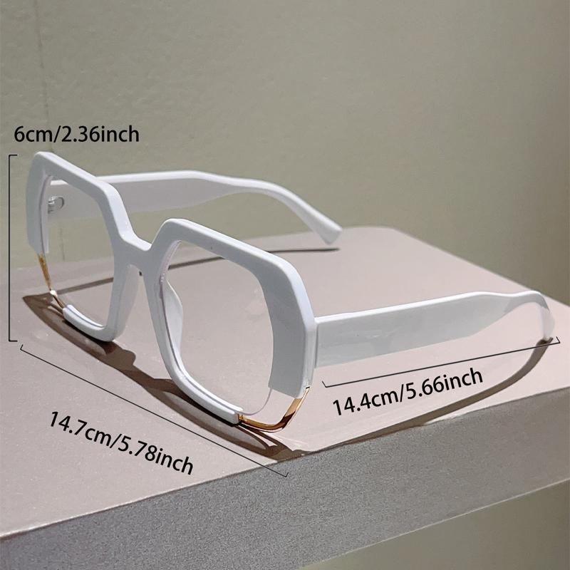 Oversized Square Glasses Women New Fashion Blue Light Blockng Optical Frames Trendy Chic Brand Design Decor Eyewear