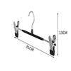 12Pcs Adjustable Metal Hangers With Clips, Non-Slip Space-Saving For Pants/Skirts & All Garments, Keep Clothes Tidy & Organized