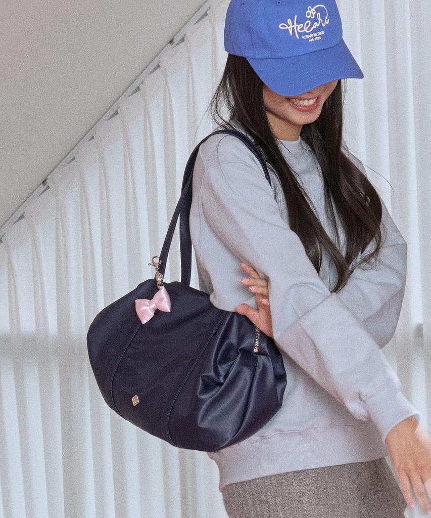 Heeari Aurora Shirred Duffle Bag_Navy