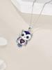 1pc Creative Exquisite Owl Pendant Necklace, Crystal Heart & Sea Star Decorated Necklace For Women
