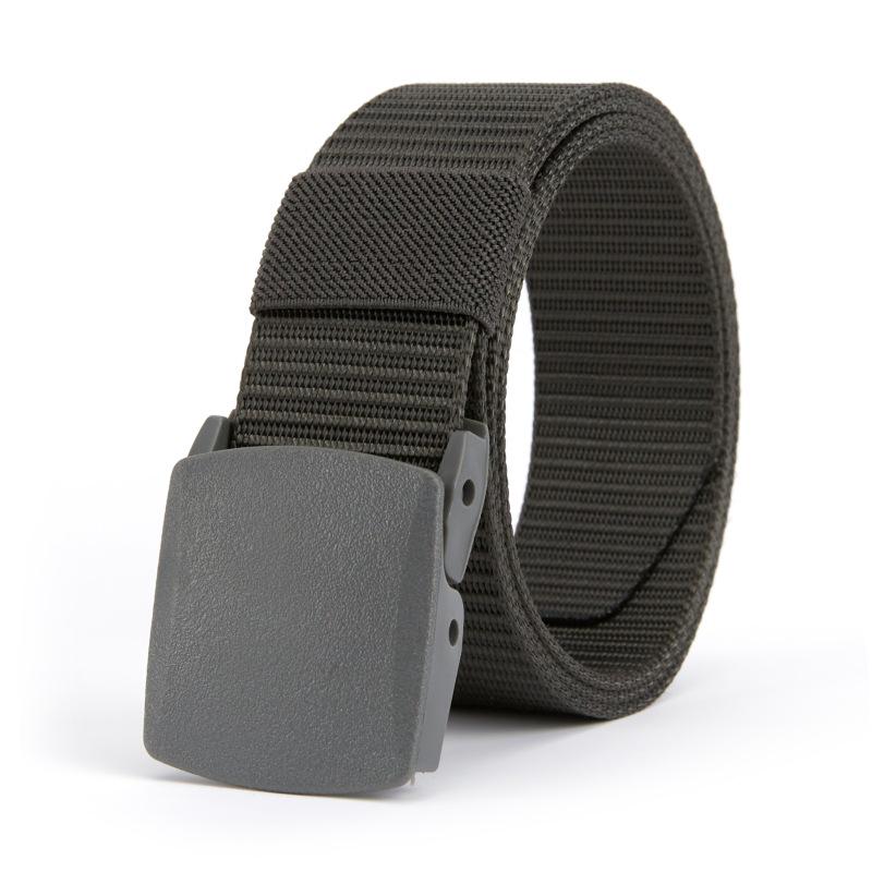

Men s Nylon Anti-Allergic Tactical Belt with Plastic Buckle for Military Training and Outdoor Activities Length 120cm Width 3.8cm сірий колір