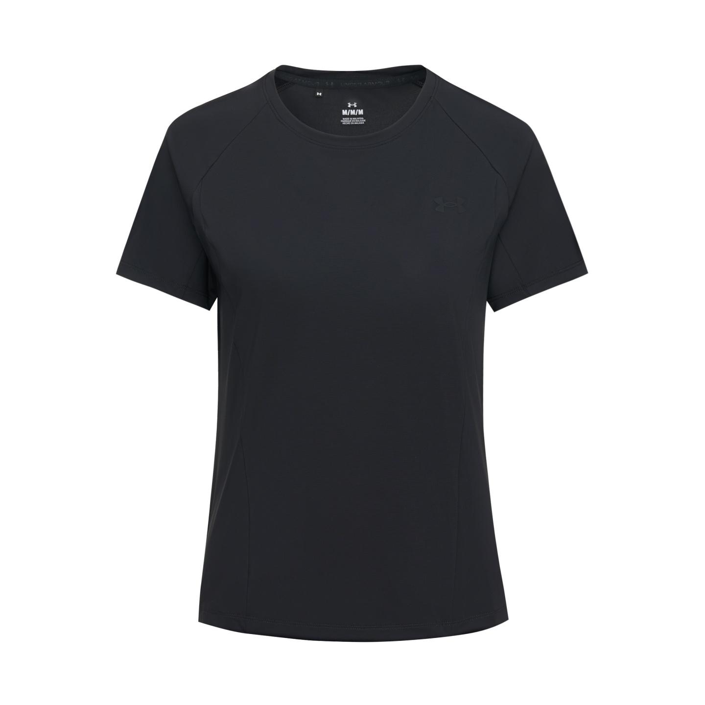 Under Armour Short Sleeved T Shirts Women s Black 6014377-001 L