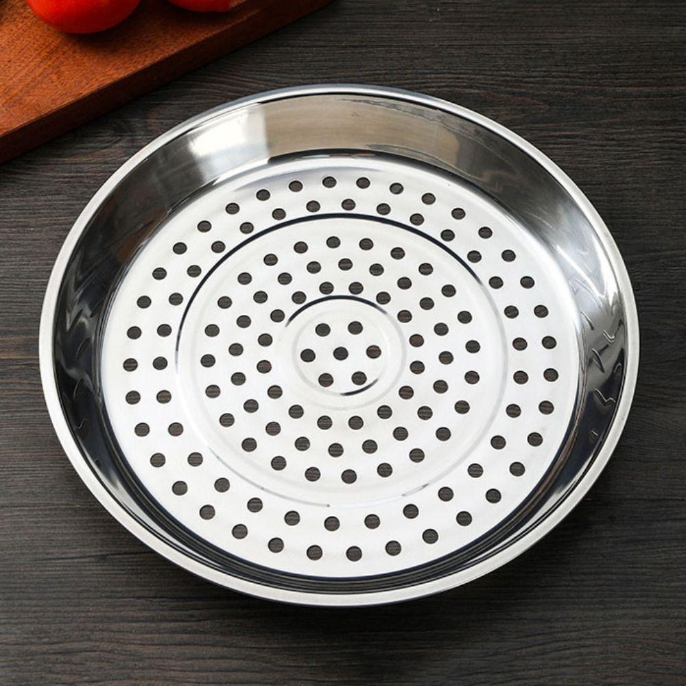 

Deepen Wok Steamer Rust-proof Steaming Basket Household Pot Steaming Tray Dish 30CM