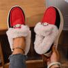 Warm Sneaker Women's Shoes 2025 Winter Plus Size Thick Sole Fleece Metal Chain Cotton Shoes