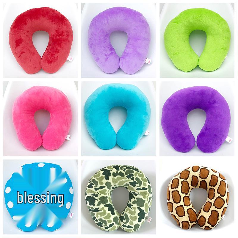 Custom Logo U-Shaped Pillow: Office Nap, Neck Support, Travel & Car Comfort