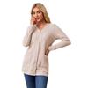 YYFS Women's Fashion Casual Fall Winter Solid Color Print Long Sleeve Sweaters