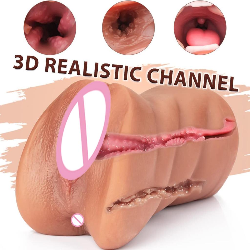Realistic Vagina Lifelike Artiflcial Vaginal Anal Adult For Men Soft Pocket Pussy Male Blowjob Sex Toys Masturbator Cup Sex Doll