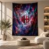 Dekoratives Wandbehang, AC Mailand Bedruckte Wandkunst, Leichte Wanddekoration Für Schlafzimmer Hintergrund