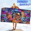 Detroit Tigers Print Beach Towel, Large Soft Quick Dry Towel for Beach Camping Swimming