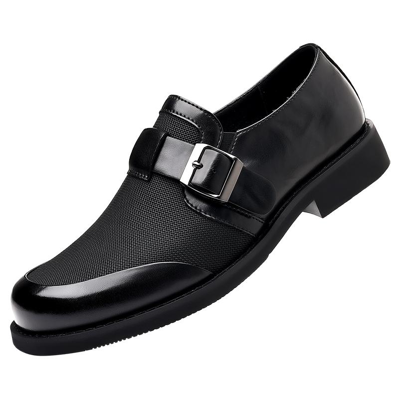 Fashion New Casual Men's Leather Shoes Retro and British Styles Work and Office Outdoor Trendy High-quality Shoes Black Brown Versatile