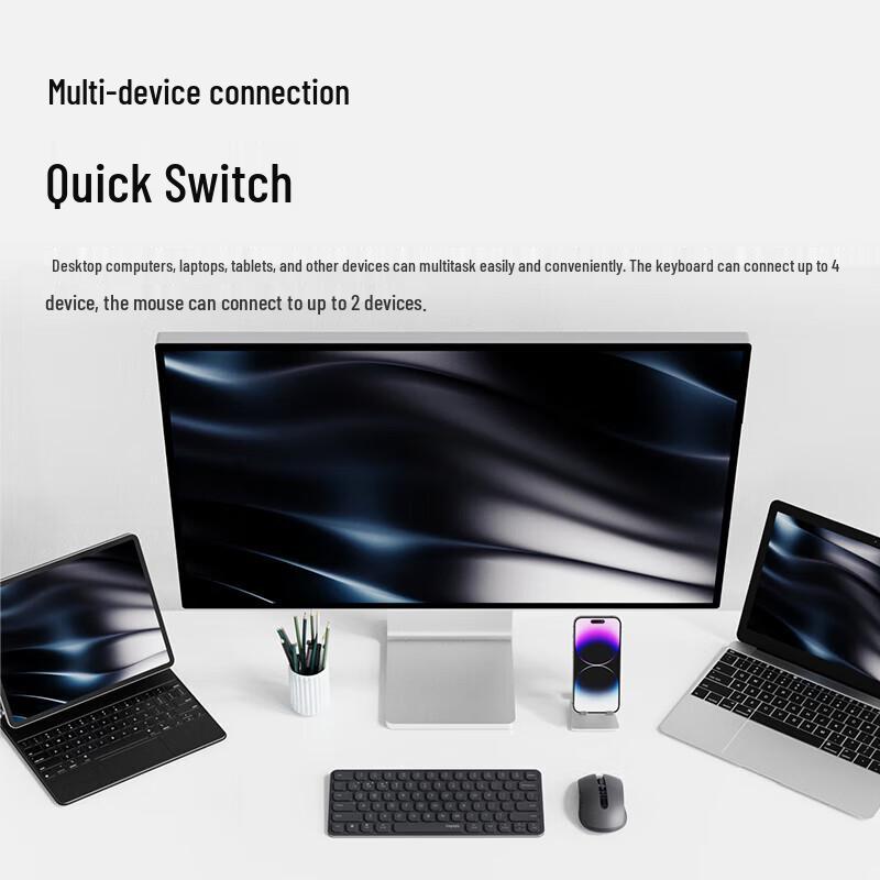 Rapoo 9050S Wireless/Bluetooth Multi-mode Keyboard and Mouse Combo