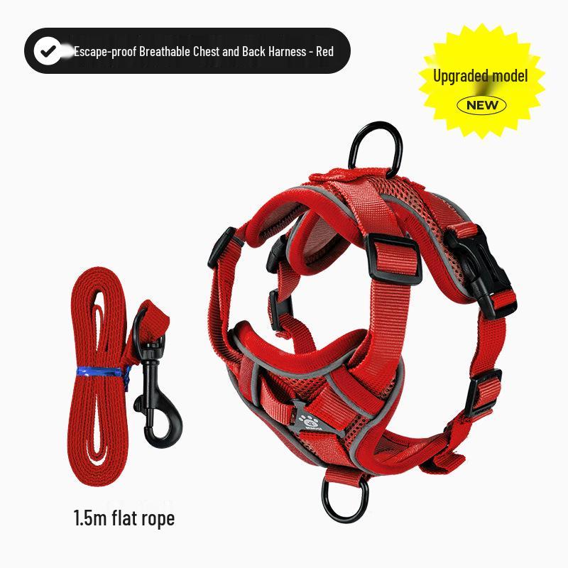 Anti-Escape Adjustable Cat Harness & Leash Set for Outdoor Walking