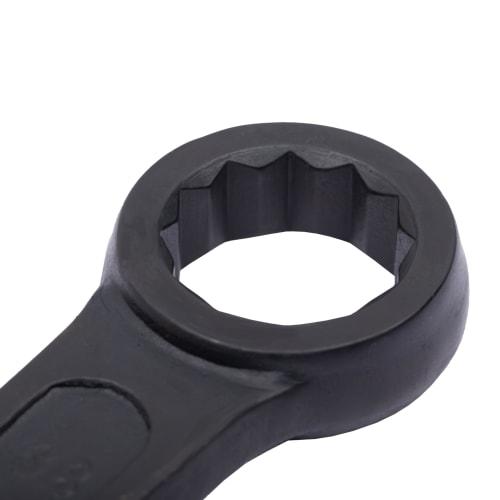 HFS(R) Open End Wrench, Impact Wrench, Plumb Wrench, Faucet Wrench, Bolt Wrench, Bearing, Washing Machine Drum, Disassembly, Stuck, 38mm, Black