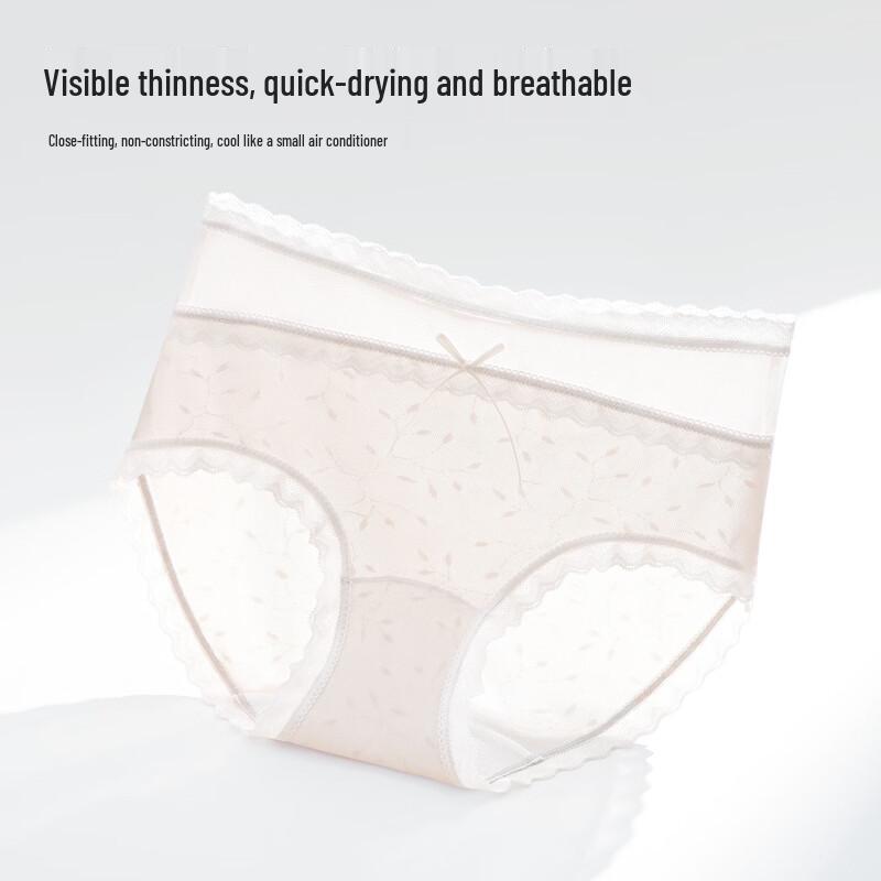 Audifen Women's Seamless Lace Cool-Touch Briefs
