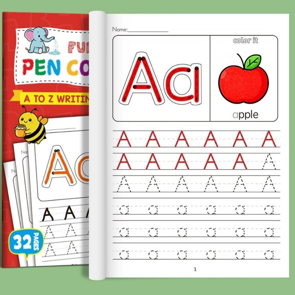 Children English Coloring Book 26 Alphabet Practicing Graffiti Book  Pen Control Training