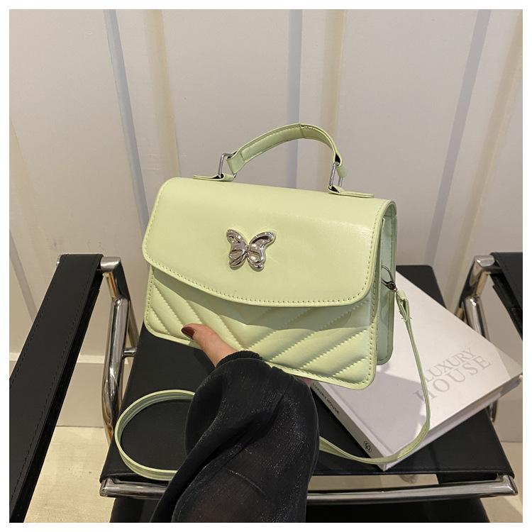 

Однотонная ромбовидная портативная женская сумка 2024 года, ретро-модная сумка-мессенджер, простая повседневная сумка через плечо в иностранном стиле, маленькая квадратная сумка зелёный