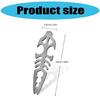 High Strengths Alloys Bottle Opener with Necklace Keychains Survival Tool for Travel and Camping