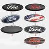 Nowa Naklejka Samochodowa 2026 11,5x4,5cm Logo Samochodu dla Ford Fiesta Ranger Mondeo Fusion Escape Kuga Edge Focus Mustang Emblemat Tylnej Klapy S