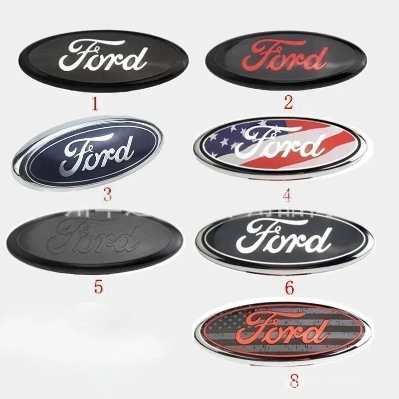 Nowa Naklejka Samochodowa 2026 11,5x4,5cm Logo Samochodu dla Ford Fiesta Ranger Mondeo Fusion Escape Kuga Edge Focus Mustang Emblemat Tylnej Klapy S