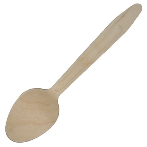 Daikoku Kogyo Disposable Wooden Spoons #165(mm) (Large), Pack of 100