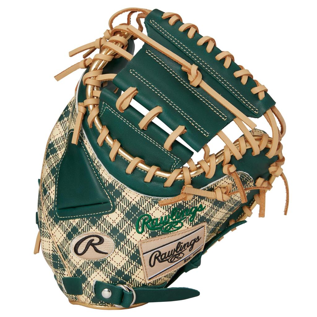 Rawlings Baseballové rukavice pro dospělé Softball HYPER TECH GRAPHIC GR4FHTG2AF Tmavě zelená Velikost 33 palců ruka nadhazovačů [Pro chytače] -Kontrola tartanu- Pro