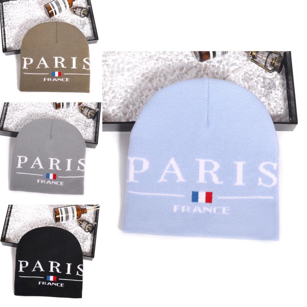 Knitted Hat For Men And Women With Letter Pattern For Streetwear And Casual Winter Style