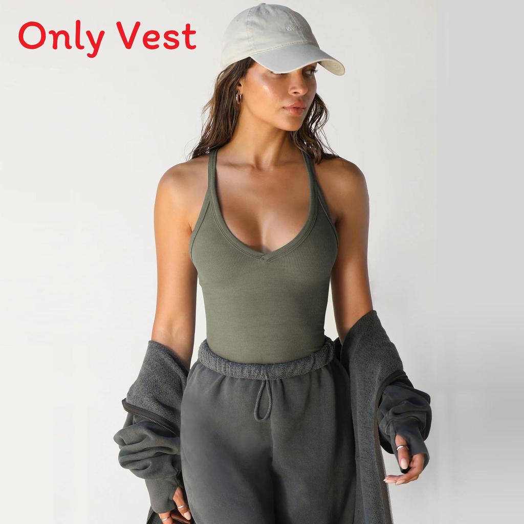 Y2k Knit Vest For Women With High Elasticity And Slim Fit For Streetwear Fashion
