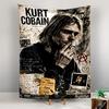 Tapestry Kurt Cobain Nirvana Collage Seattle Grunge Tragic Poster Wall Hanging