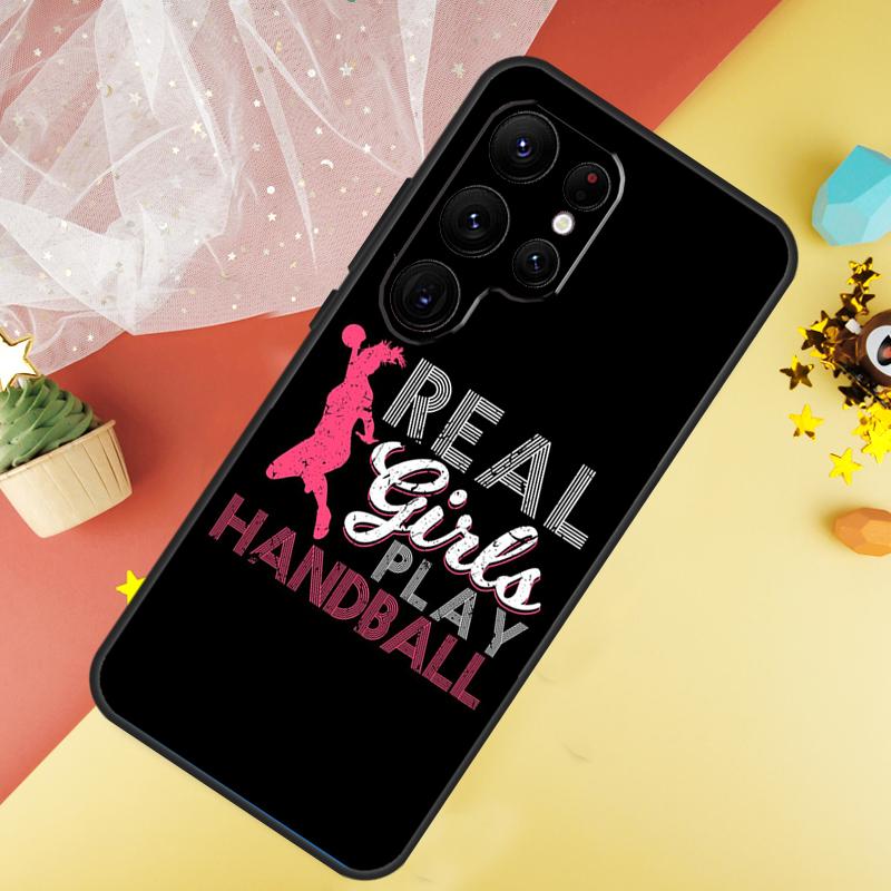 Stylische Handball spielen Hülle Für Samsung Galaxy S24 Ultra S23 S22 Plus S21 S20 FE S8 S9 S10 Note 10 20 Ultra Hülle