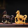High Temperatures Resin Horse Statue Money Symbol Base Tea Pet Sculpture  Display Decoration