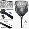 Foldable Fish Landing Net Aluminum Fishing Net Collapsible Handle Freshwater Saltwater Fishing Tool Equipment