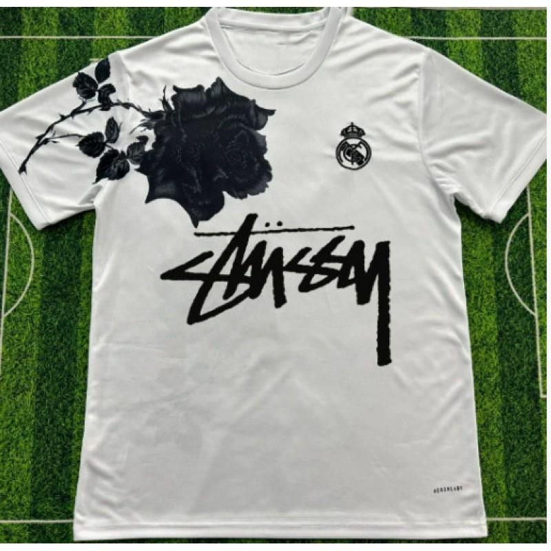 Maglia da Calcio Signature Stussy Retro Brasile Argentina Portogallo Maglia da Allenamento Calcio Uomo Donna Manica Corta