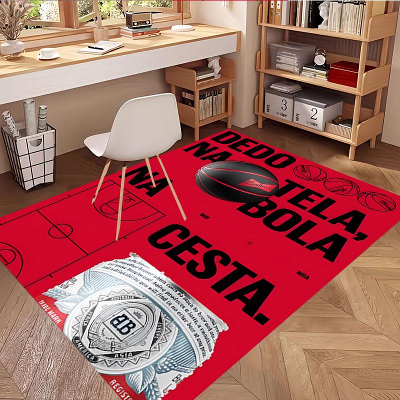 Budweiser Print Rug, Washable Floor Carpet, For Entryway Dorm Laundry Room Office Study, Home Decor Birthday Christmas Gift