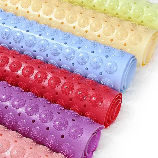 Odorless Bathroom Non-slip Mat Bath Shower Large Suction Cup Massage Foot Pad Sanitary Interval Water Floor Mat