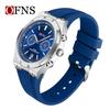 OFNS Men's High-End Waterproof Luminous Quartz Chronograph Wristwatch