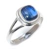 Natural Blue Kyanite Gemstone Handmade 925 Solid Silver Jewelry Ring Size 9 b8r28