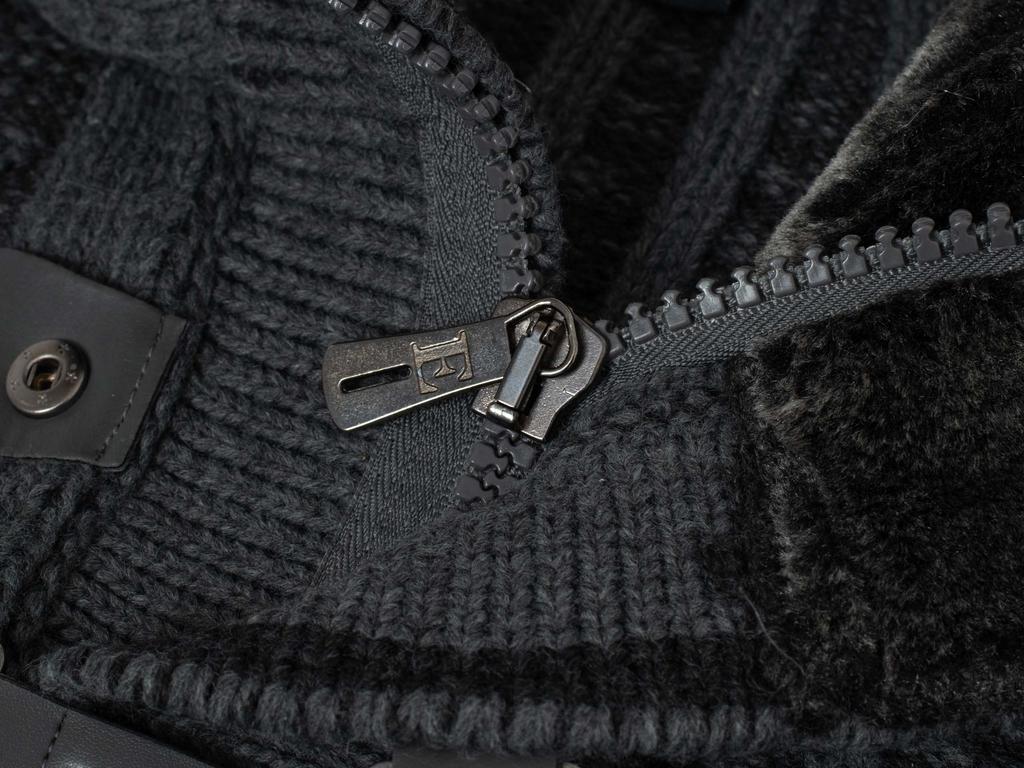 Men's Turtleneck Sweater - 590 Dark Gray XL