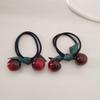 2PC European and American Lovely Cherry Elasticity Hair Ties for Women Girls Ponytail Holder Korean Hair Accessories